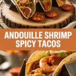 Andouille Shrimp Spicy Tacos