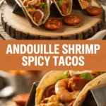 Andouille Shrimp Spicy Tacos