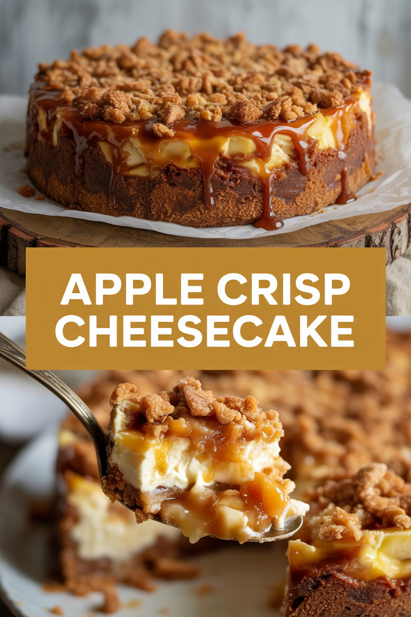 Apple Crisp Cheesecake