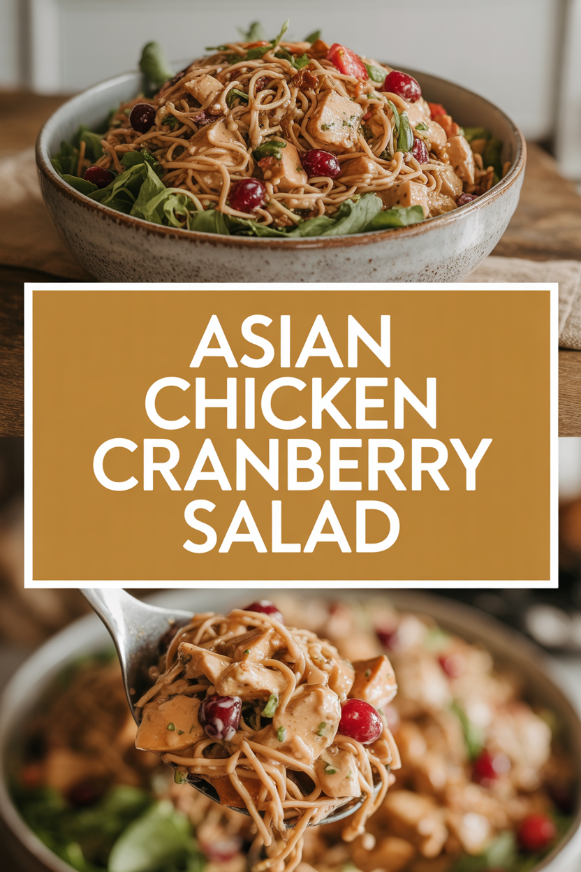 Asian Chicken Cranberry Salad