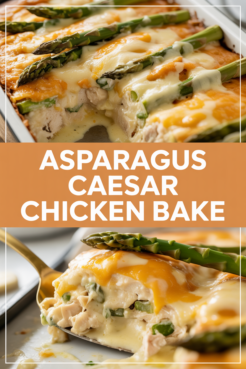 Asparagus Caesar Chicken Bake