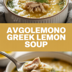 Avgolemono Greek Lemon Soup Avgolemono Greek Lemon Soup