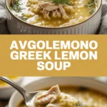 Avgolemono Greek Lemon Soup