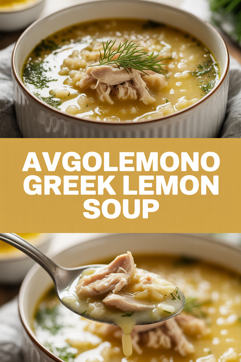 Avgolemono Greek Lemon Soup