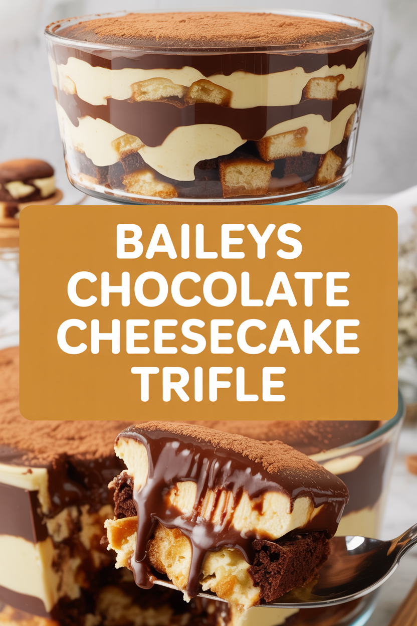 Baileys Chocolate Cheesecake Trifle