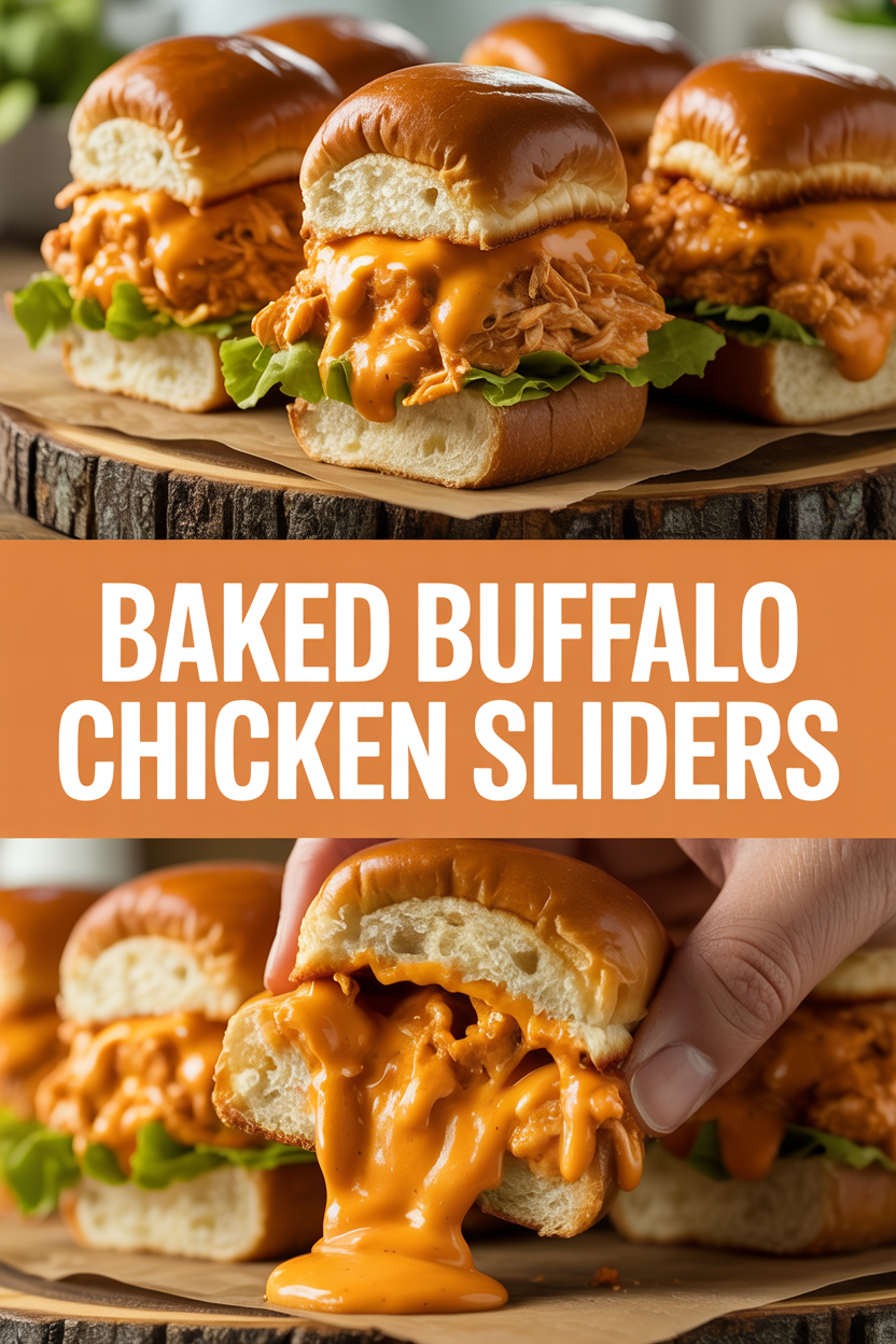 Baked Buffalo Chicken Sliders