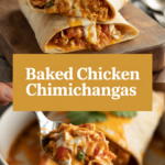 Baked Chicken Chimichangas Baked Chicken Chimichangas