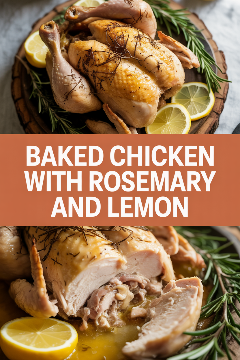 Baked Chicken with Rosemary and Lemon