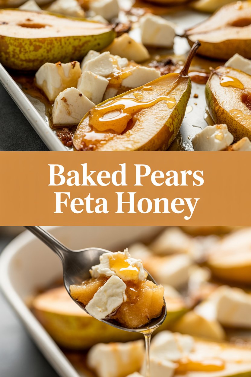 Baked Pears Feta Honey