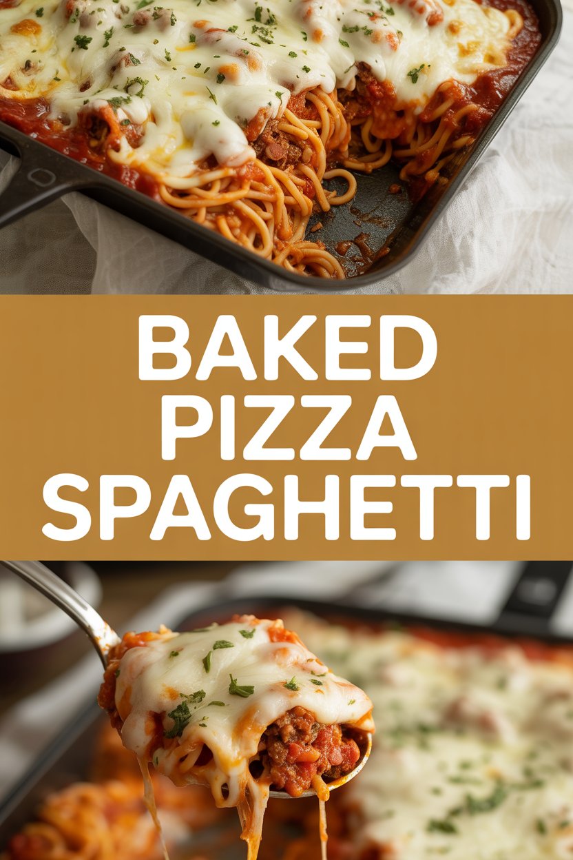 Baked Pizza Spaghetti