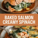 Baked Salmon Creamy Spinach Baked Salmon Creamy Spinach