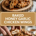 Baked honey garlic chicken wings
