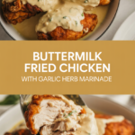 Buttermilk Fried Chicken with Garlic Herb Marinade
