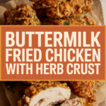 Buttermilk fried chicken with herb crust