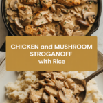 Chicken and Mushroom Stroganoff with Rice Chicken and Mushroom Stroganoff with Rice