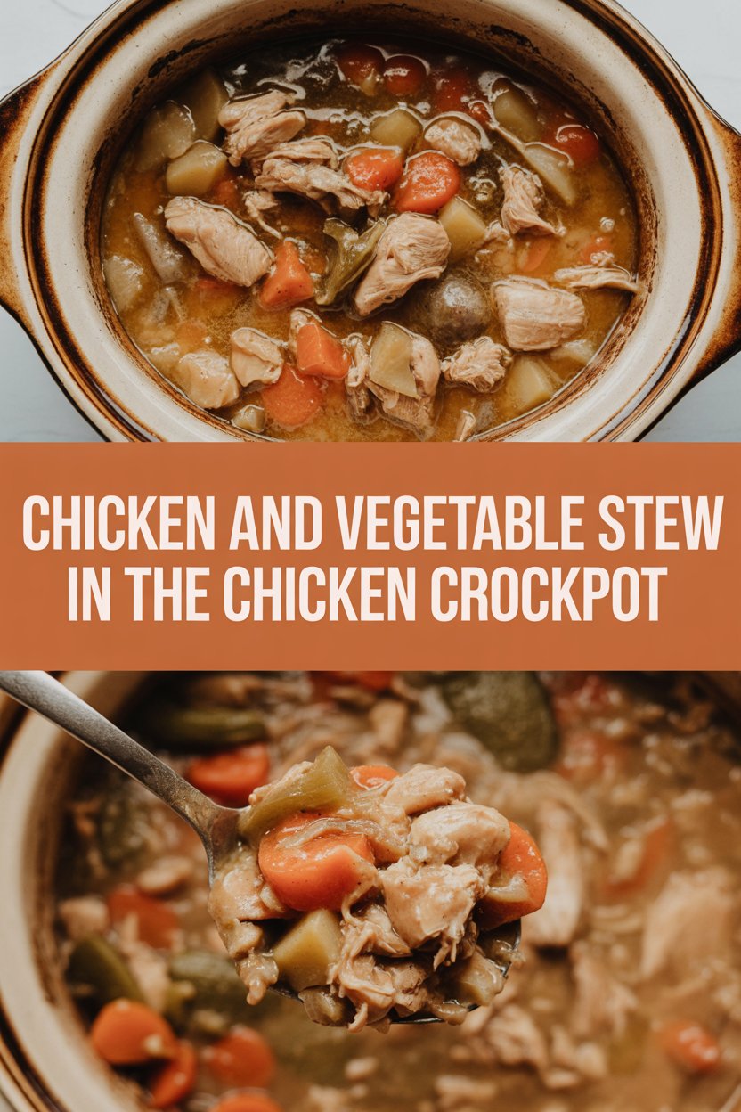 Chicken and Vegetable Stew in the Chicken Crockpot