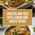Chicken and rice with lemon and garlic herbs