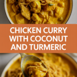Chicken curry with coconut and turmeric Chicken curry with coconut and turmeric