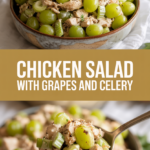 Chicken salad with grapes and celery