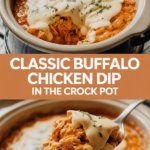 Classic buffalo chicken dip in the crock pot Classic buffalo chicken dip in the crock pot