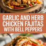 Garlic and Herb Chicken Fajitas with Bell Peppers