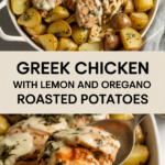 Greek chicken with lemon and oregano roasted potatoes