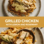 Grilled chicken with lemon and rosemary