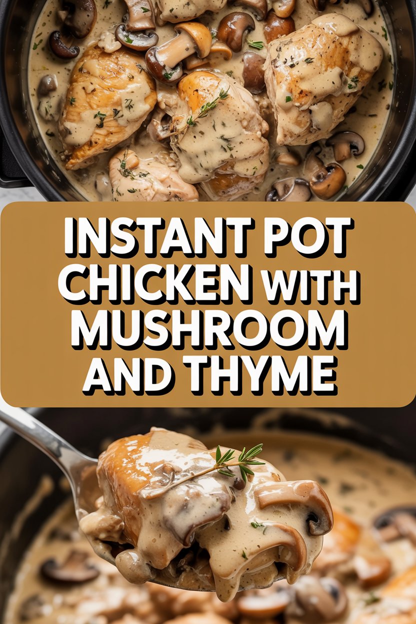 Instant Pot Chicken with Mushroom and Thyme