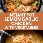 Instant pot lemon garlic chicken with vegetables Instant pot lemon garlic chicken with vegetables