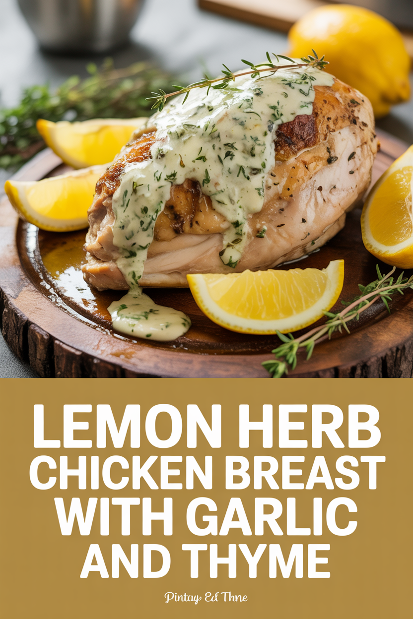 Lemon Herb Chicken Breast with Garlic and Thyme