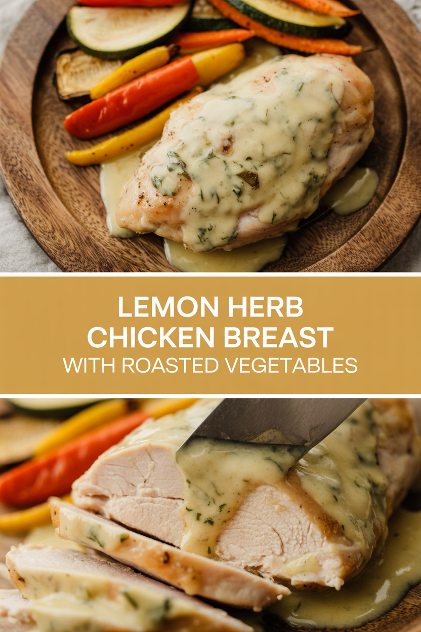 Lemon Herb Chicken Breast with Roasted Vegetables