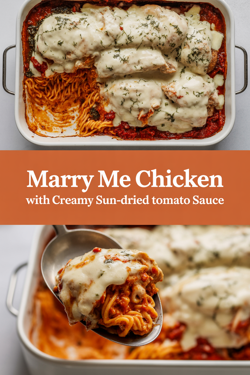 Marry Me Chicken with Creamy Sun-Dried Tomato Sauce
