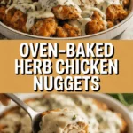 Oven-Baked Herb Chicken Nuggets Oven-Baked Herb Chicken Nuggets