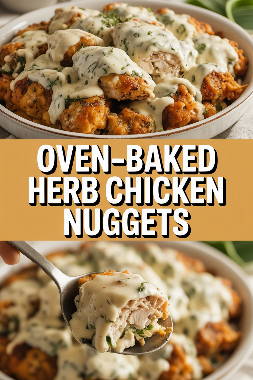 Oven-Baked Herb Chicken Nuggets