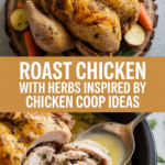 Roast chicken with herbs inspired by chicken coop ideas