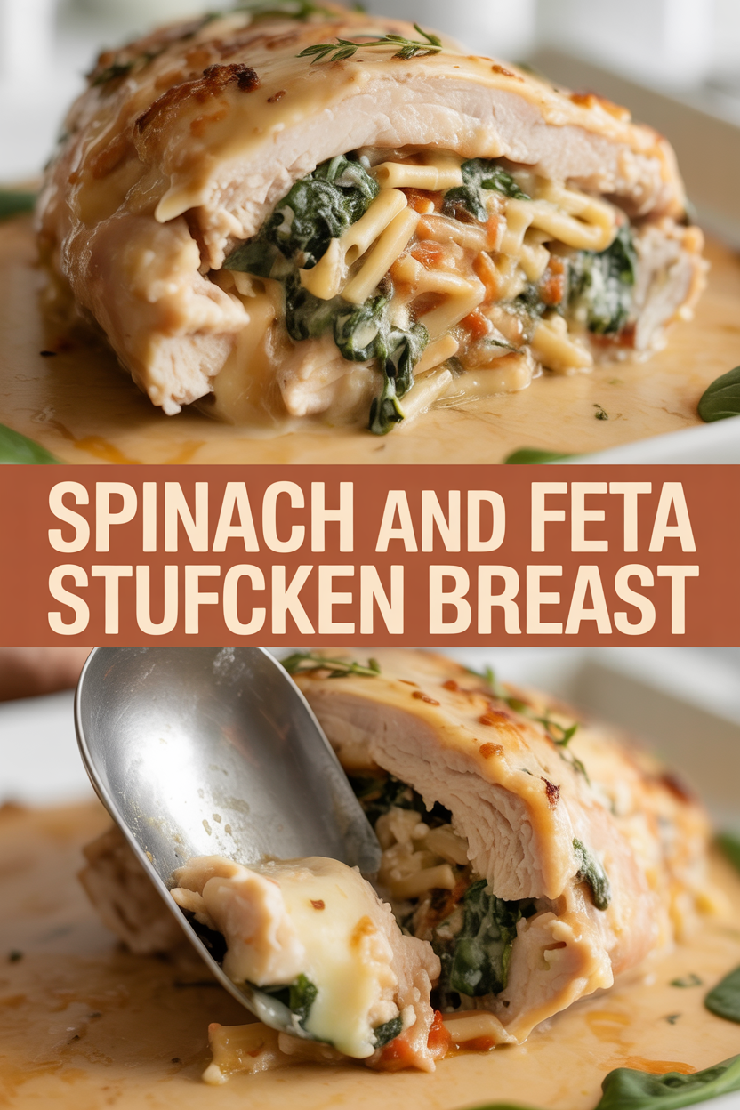 Spinach and Feta Stuffed Chicken Breast