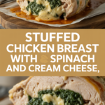 Stuffed chicken breast with spinach and cream cheese