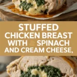Stuffed chicken breast with spinach and cream cheese
