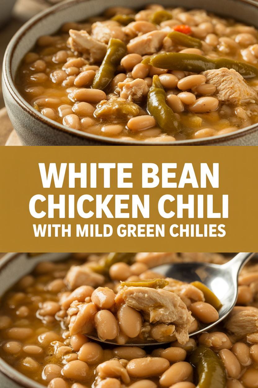 White Bean Chicken Chili with Mild Green Chilies