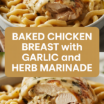 baked chicken breast with garlic and herb marinade