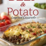 Beef & Potato Layered Casserole Beef & Potato Layered Casserolejl