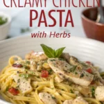 Creamy Chicken Pasta with Herbs Creamy Chicken Pasta with Herbsjl