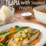 Garlic Butter Tilapia with Steamed Veggies Garlic Butter Tilapia with Steamed Veggiesjl