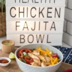 Healthy Chicken Fajita Bowl Healthy Chicken Fajita Bowljl