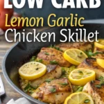 Low Carb Lemon Garlic Chicken Skilletjl