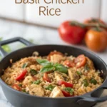 One-Pot Tomato Basil Chicken Rice One-Pot Tomato Basil Chicken Ricejl