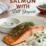 Pan-Seared Salmon with Dill Yogurt Pan-Seared Salmon with Dill Yogurtjl
