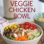 Rainbow Veggie Chicken Bowl Rainbow Veggie Chicken Bowljl
