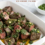 Steak Bites with Chimichurri-Style Herbsjl