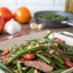 Steak and Green Bean Garlic Toss Steak and Green Bean Garlic Tossjl